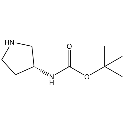 (R)-(+)-N-叔丁氧羰基-3-氨基吡咯烷,97%
